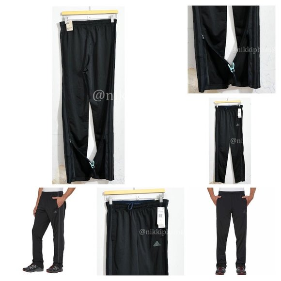 adidas Men’s Active Tricot Pant 3 Stripes black - Picture 3 of 5